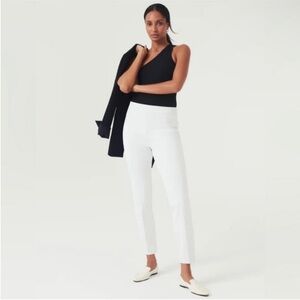 NWT Spanx Slim Straight Pant in White Womens Size XL